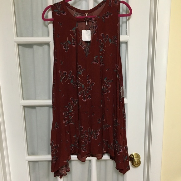 Free People Tops - Free People Maroon Tunic